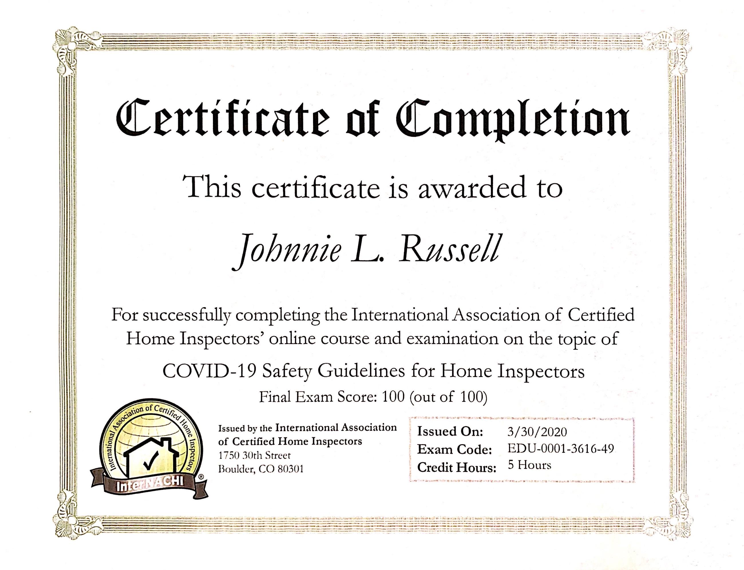 Covid Certification